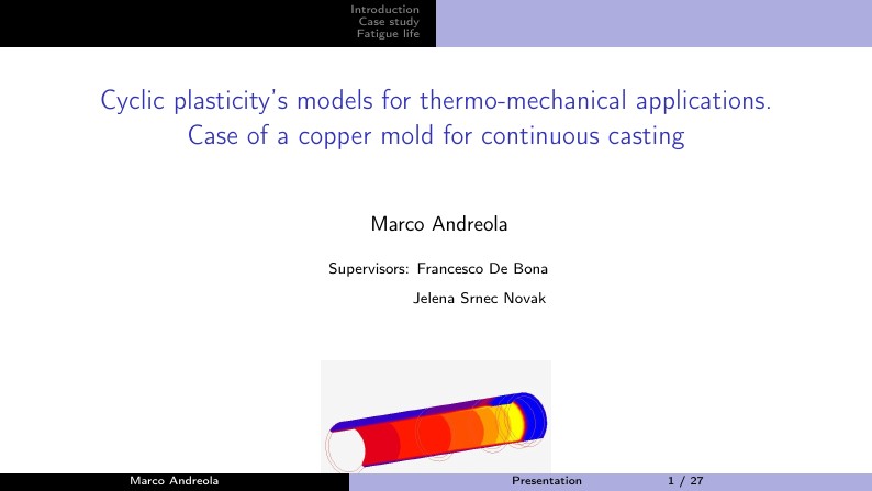 Plasticity models for thermo-mechanical appications
