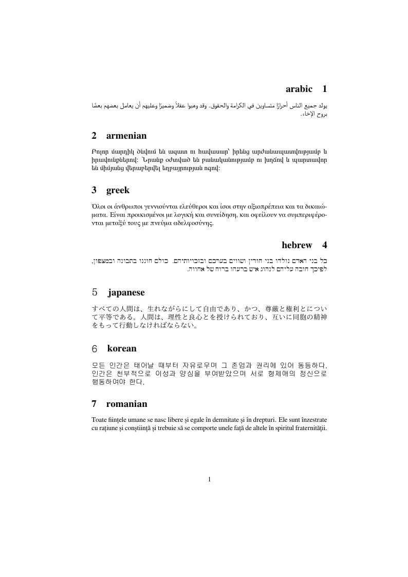 Multilingual document with babel and lualatex